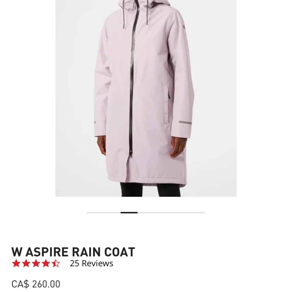 New Helly Hansen Aspire Rain Coat